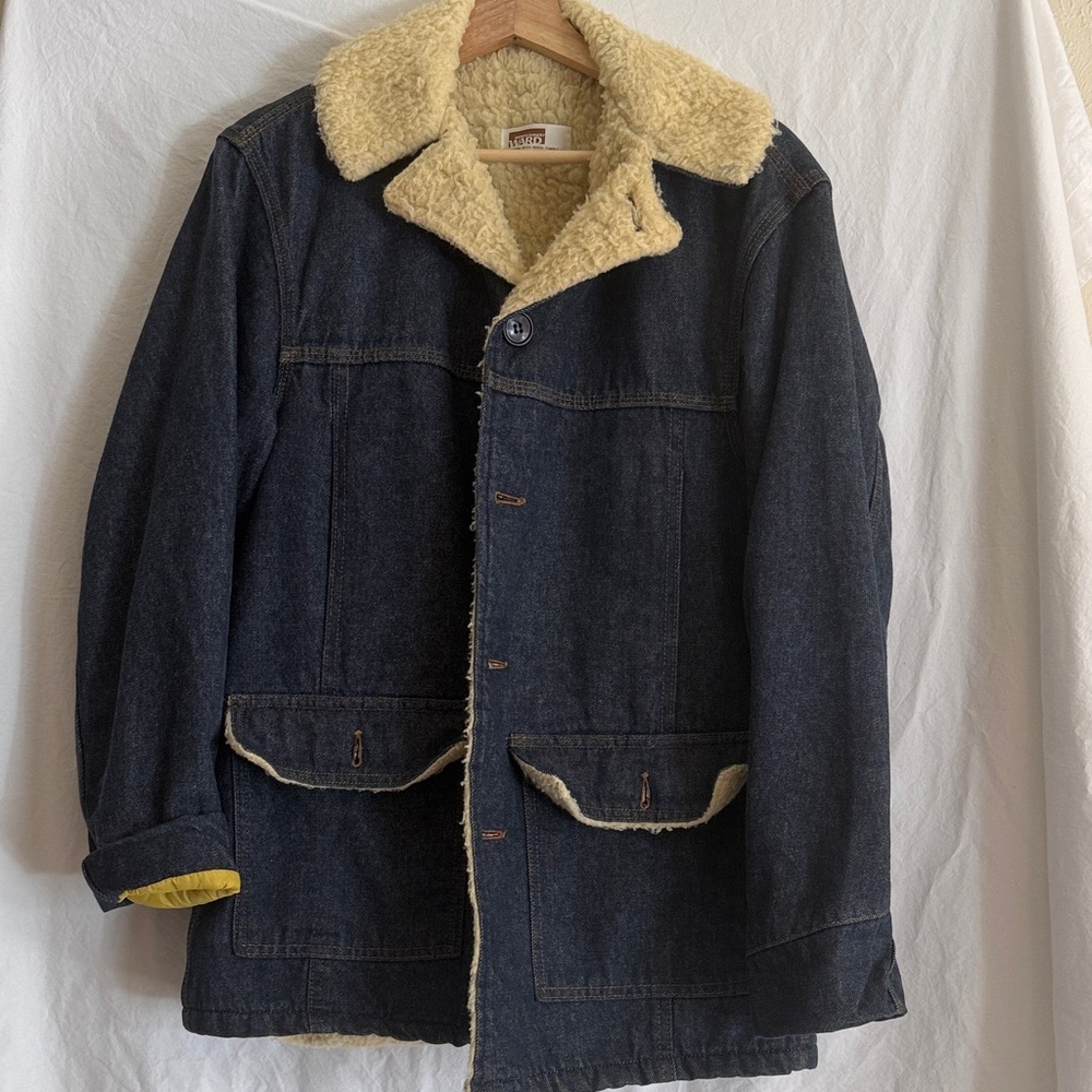 Urban Outfitters Renewal Denim Sherpa-Lined Jacket